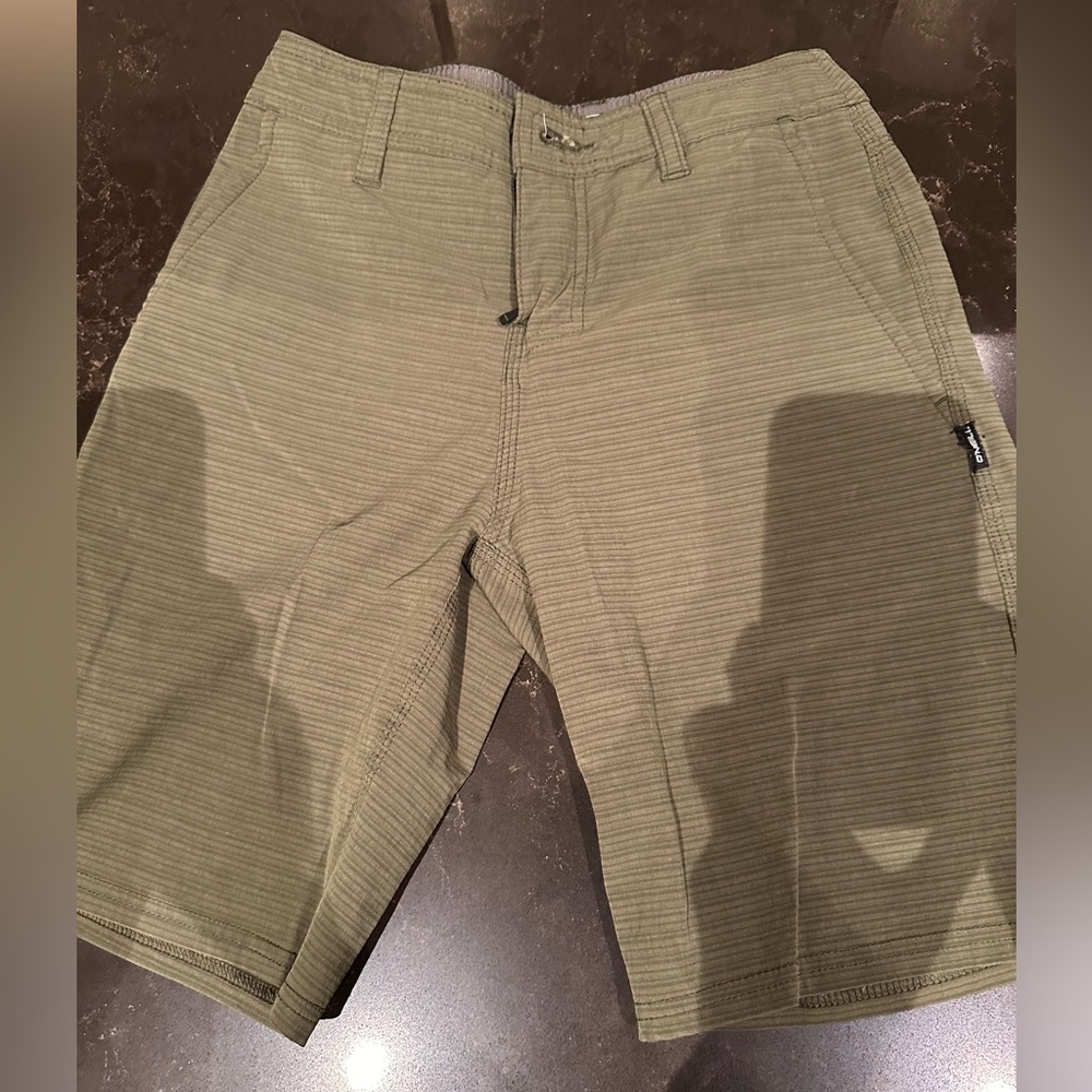 O’NEILL Boys Size 24 Large Khaki Green Swim Trunks Shorts